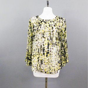 Cato Women Shirt Yellow‎ Black M